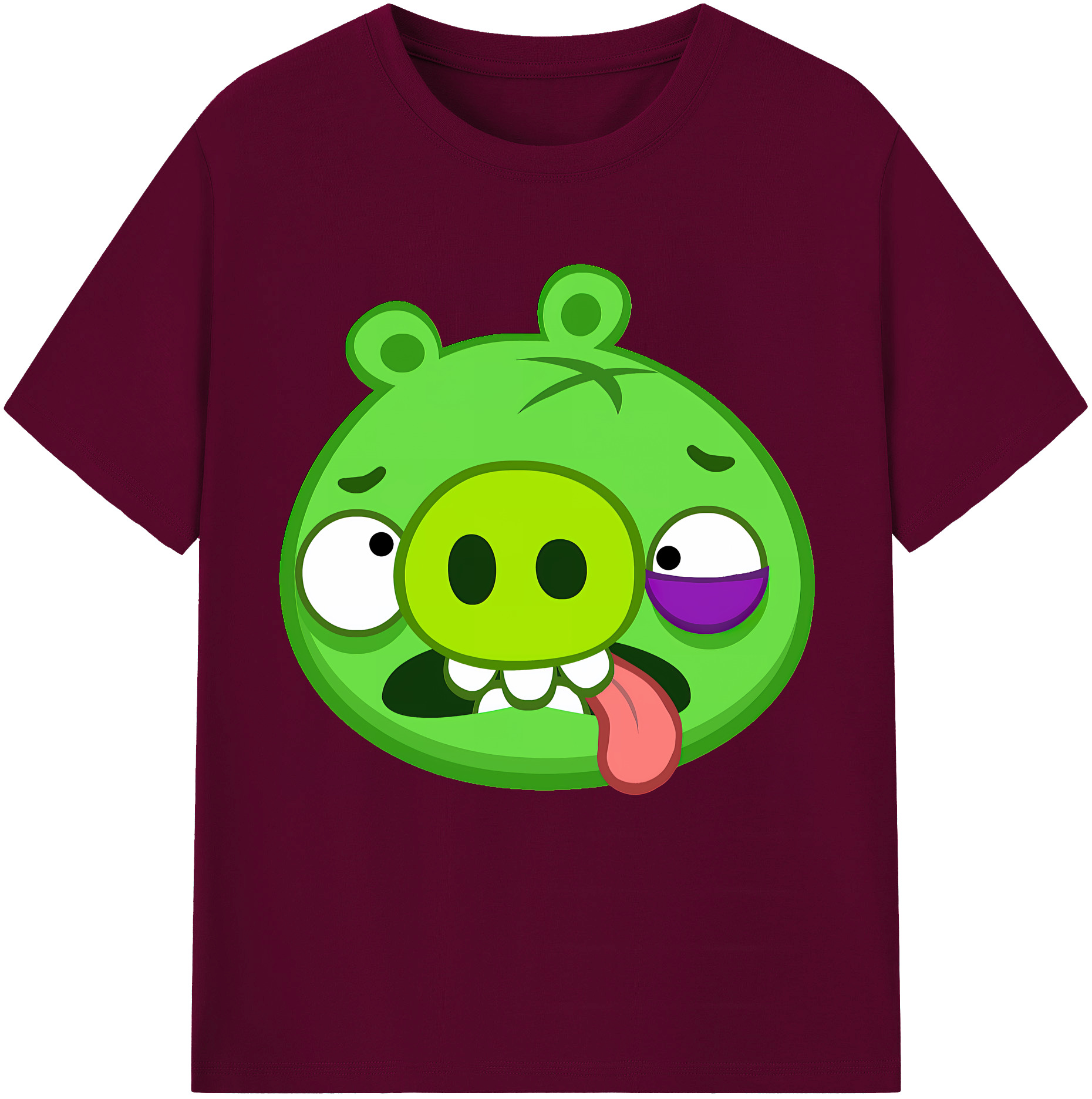 （画像用） Angry Birds アングリーバード レディースカジュアルプリントTシャツ（綿100％）